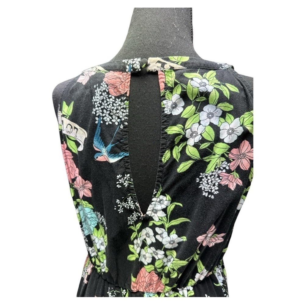 Torrid Black Floral Midi Dress Size 10 - Picture 5 of 10